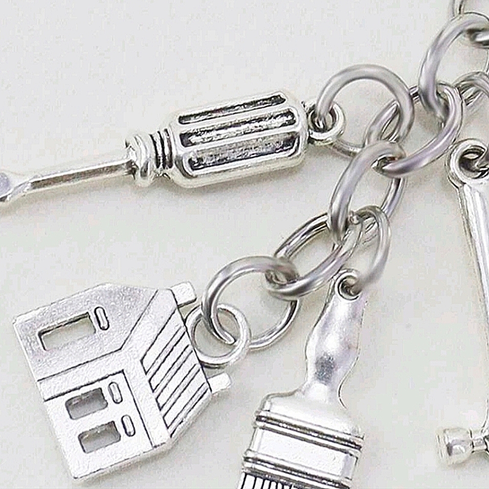 Hand Tools Charm Keychain. - Picture 3 of 4